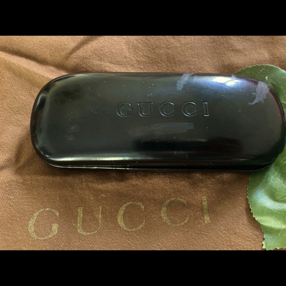 Gucci Accessories - Gucci Dust Bag/ Eyeglass Bundle